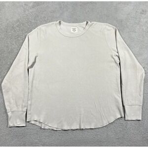 Buck Mason Vintage Thermal Surplus Tee Shirt Mens XL Long Sleeve Crew Neck